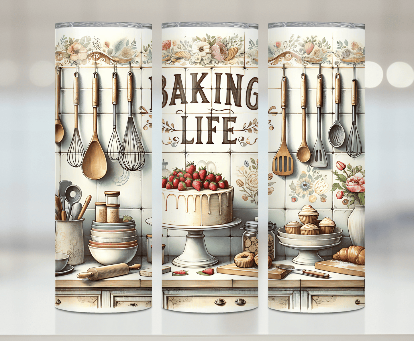 Baking Life | Premium Sublimation Tumbler Transfers – Vibrant, Long-Lasting Designs