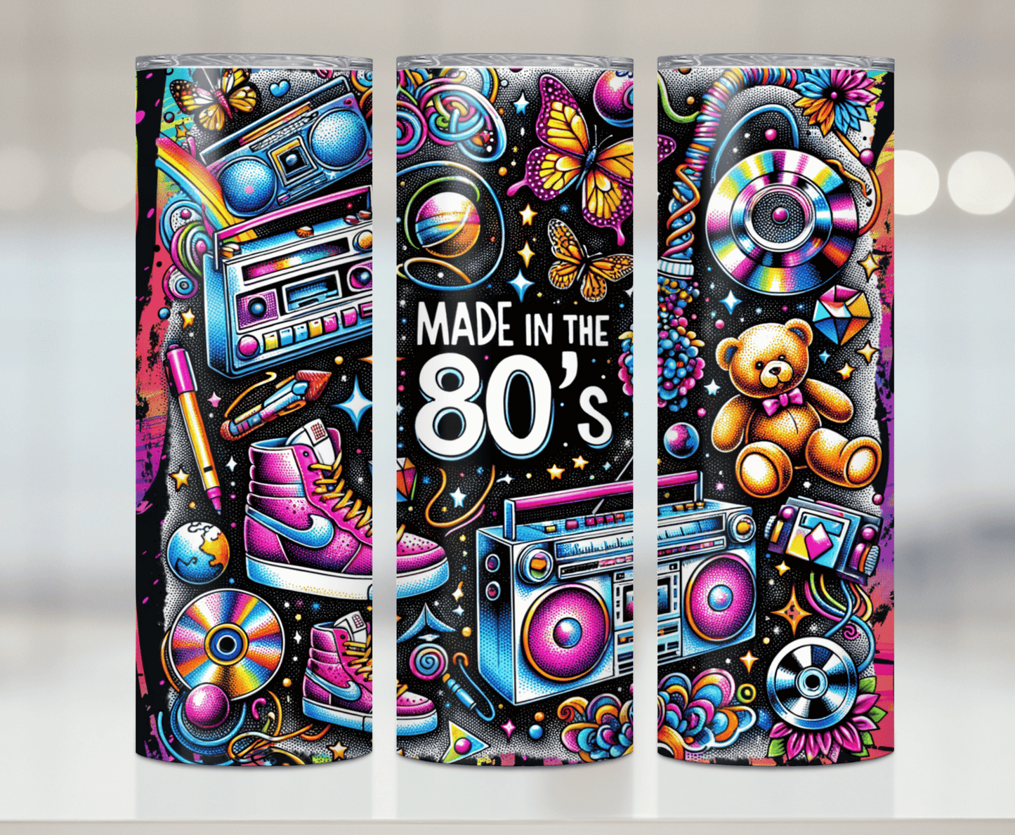 Made in the 80's | Premium Sublimation Tumbler Transfers – Vibrant, Long-Lasting Designs