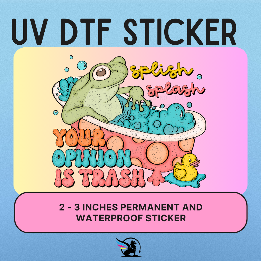 Splish Splash | UV DTF STICKER
