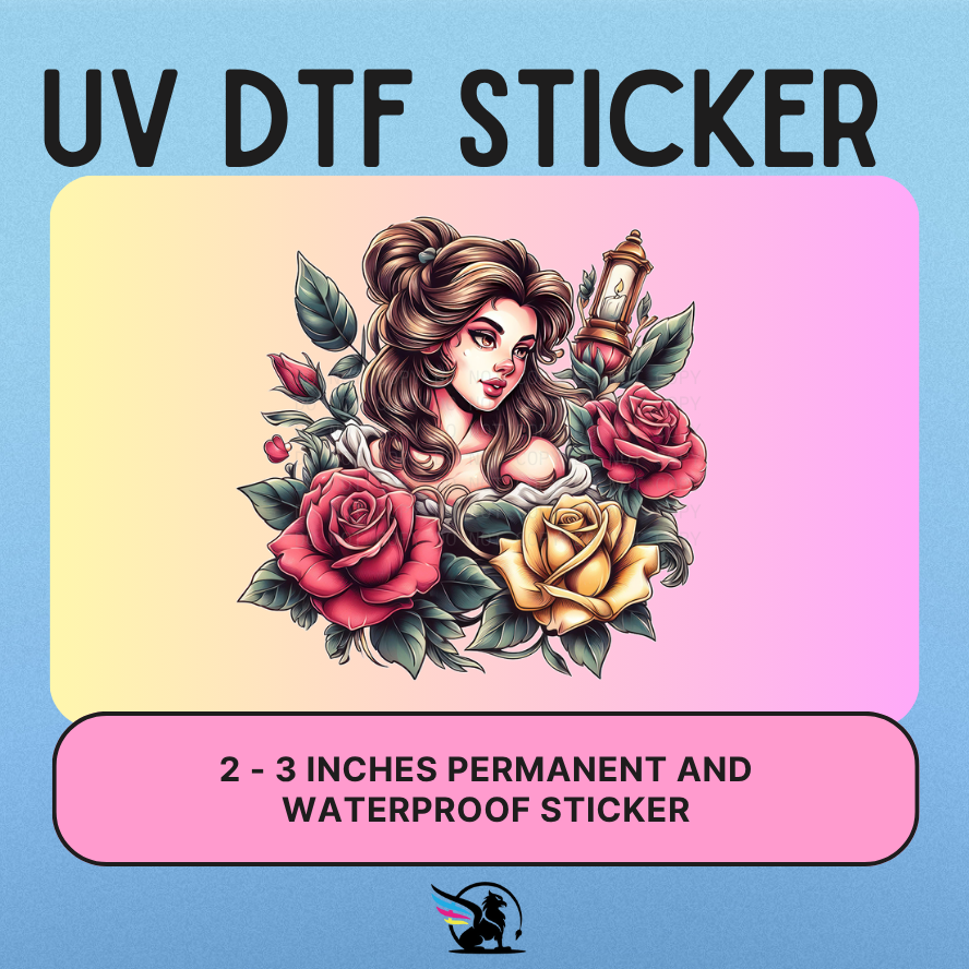 Reading Princess | UV DTF STICKER