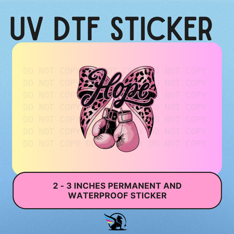 Hope Boxing Gloves | UV DTF STICKER