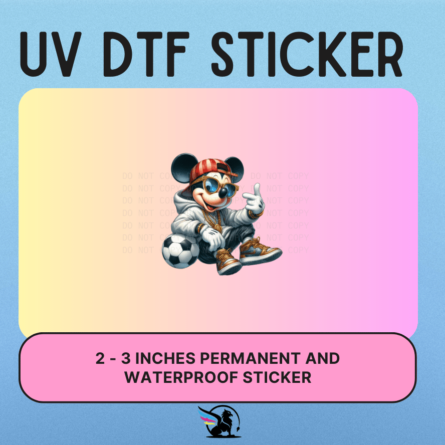 MOUSE SOCCER| UV DTF STICKER