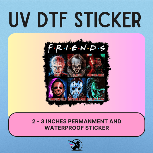 Classic Horror Friends | UV DTF STICKER