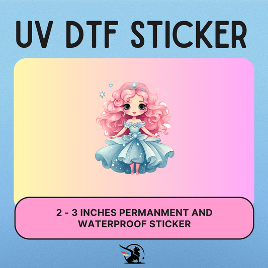 Pink Princess | UV DTF STICKER