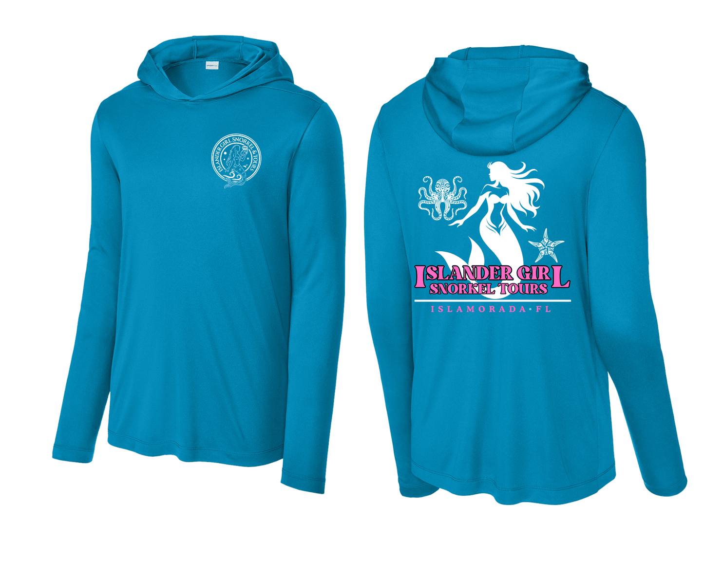 Islander Girl | Long Sleeve w/ Hood | Sapphire