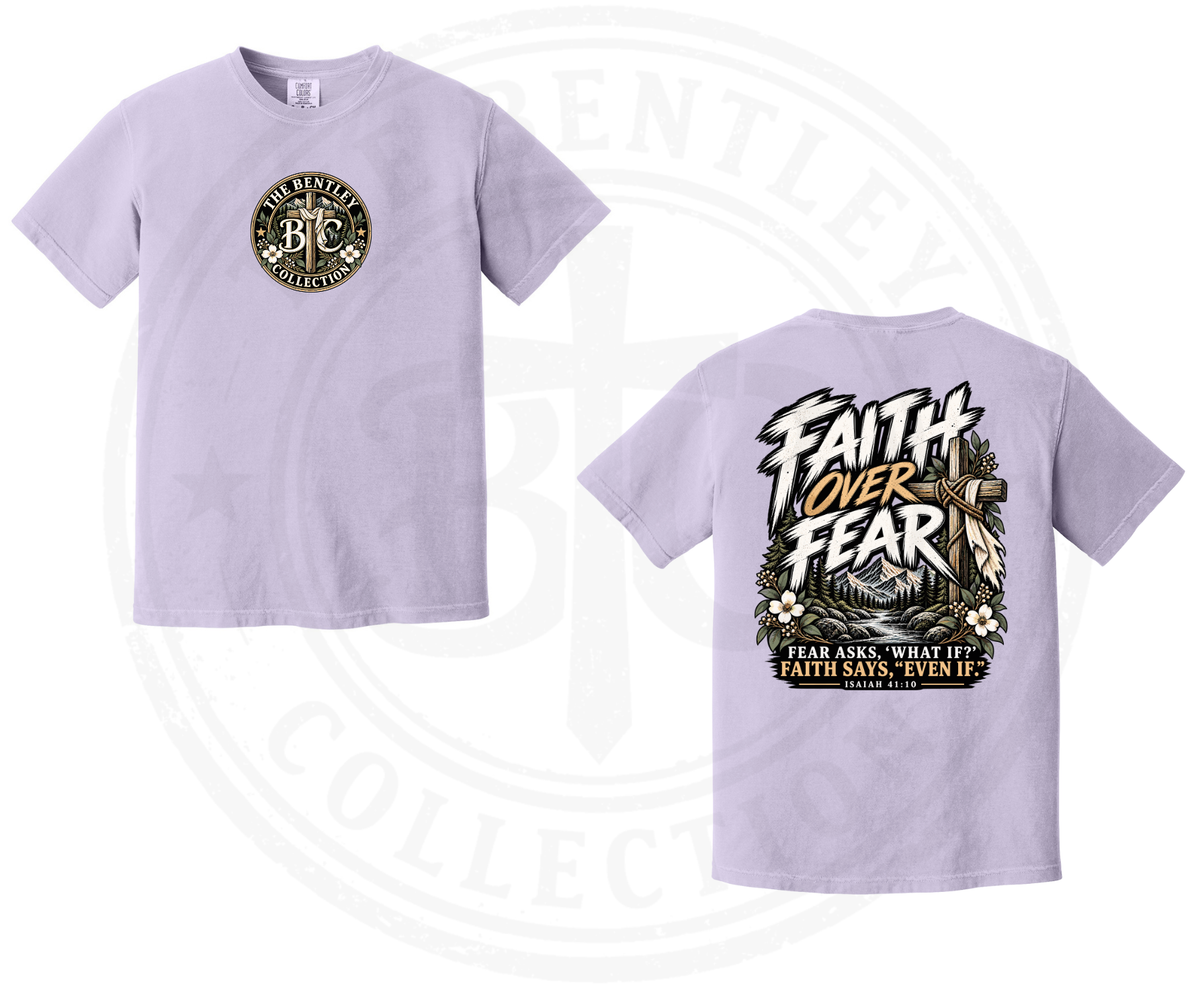 Faith Over Fear Women’s Christian Graphic Shirt | Isaiah 41:10 | The Bentley Collection