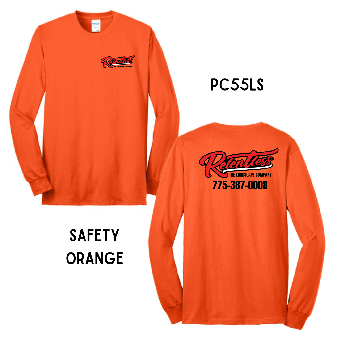Relentless TLC | Safety Orange | Long Sleeve - Griffin Expressions