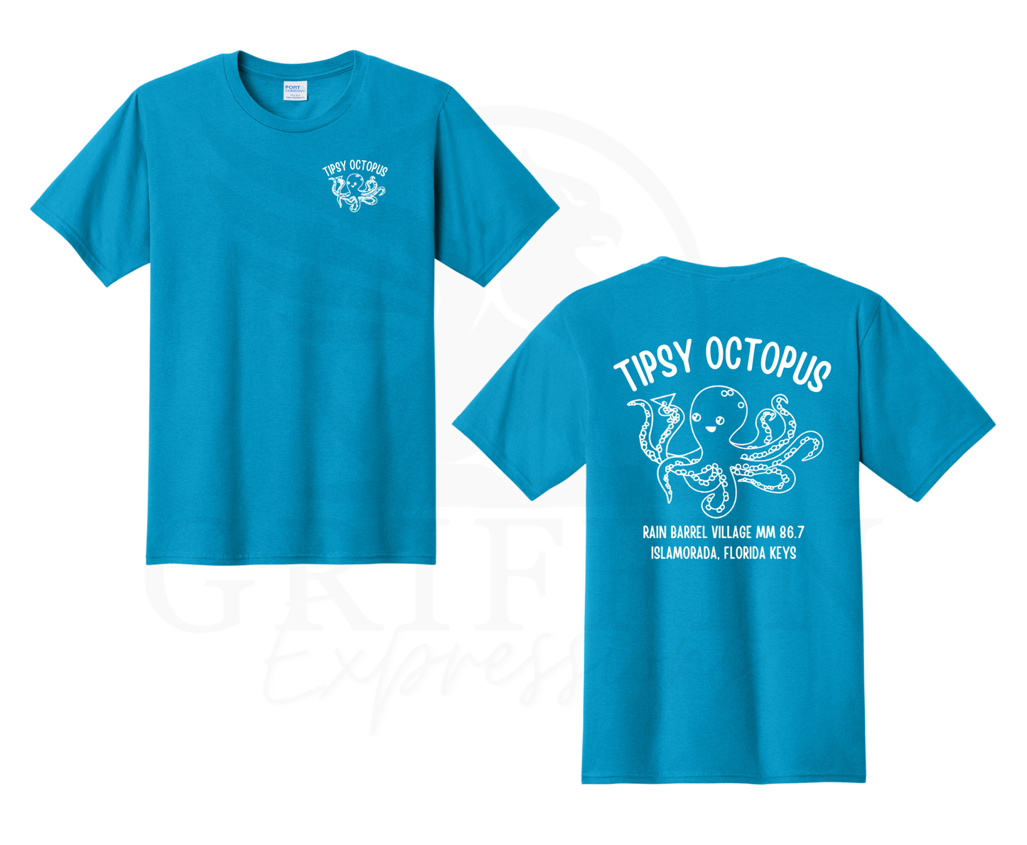 Tipsy Octopus | Sapphire Tee