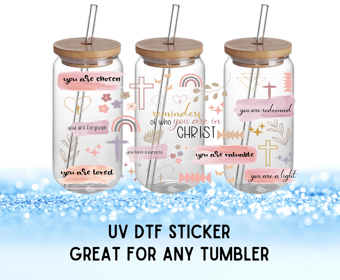 You Are Chosen | UV DTF Wrap – Waterproof, Durable, & Vibrant Sticker