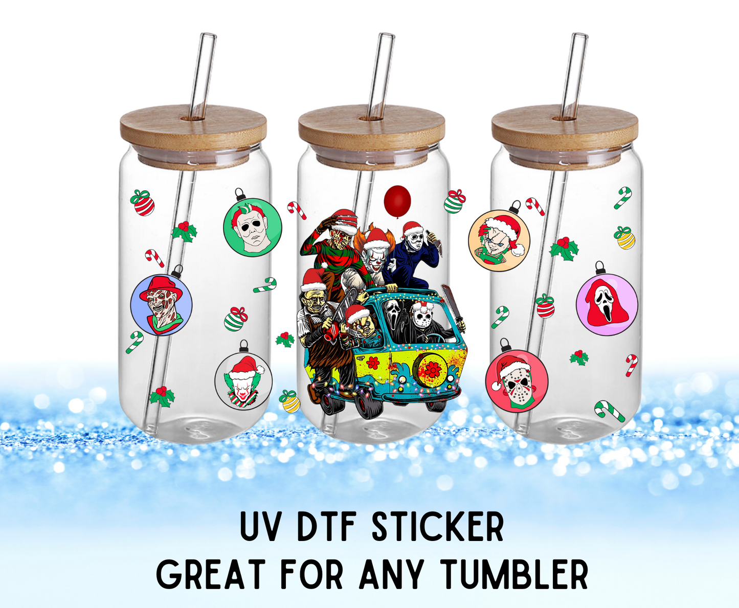 UV DTF Sticker | Christmas Halloween Men