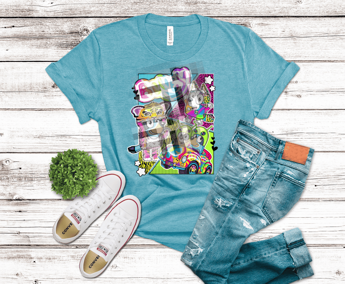 Colorful Blue Dude | DTF - Griffin Expressions