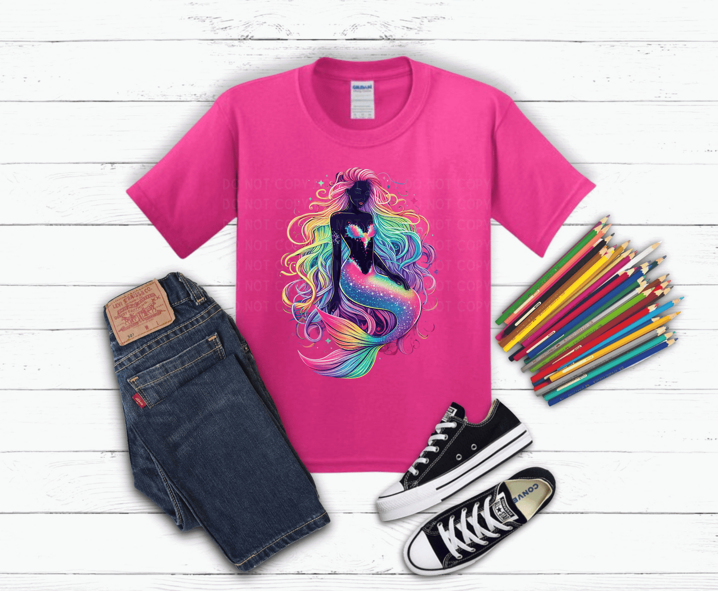 Rainbow Mermaid | DTF - Griffin Expressions
