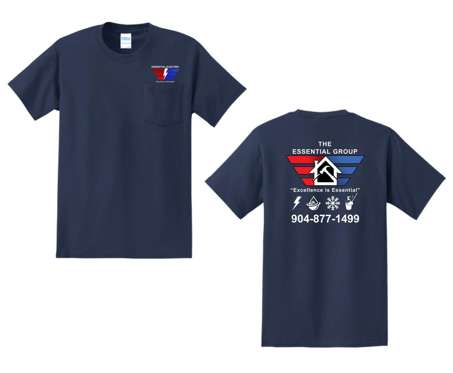 Essential Electric LLC | Pocket Tee - Griffin Expressions