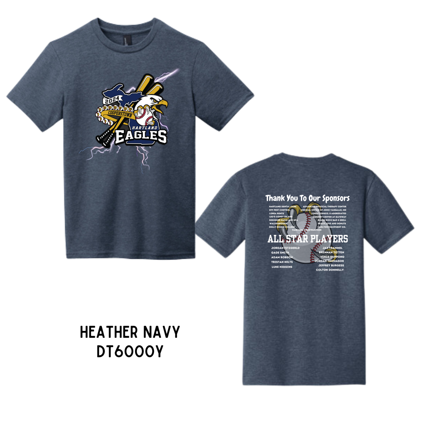 Eagles | Youth Heather Navy - Griffin Expressions