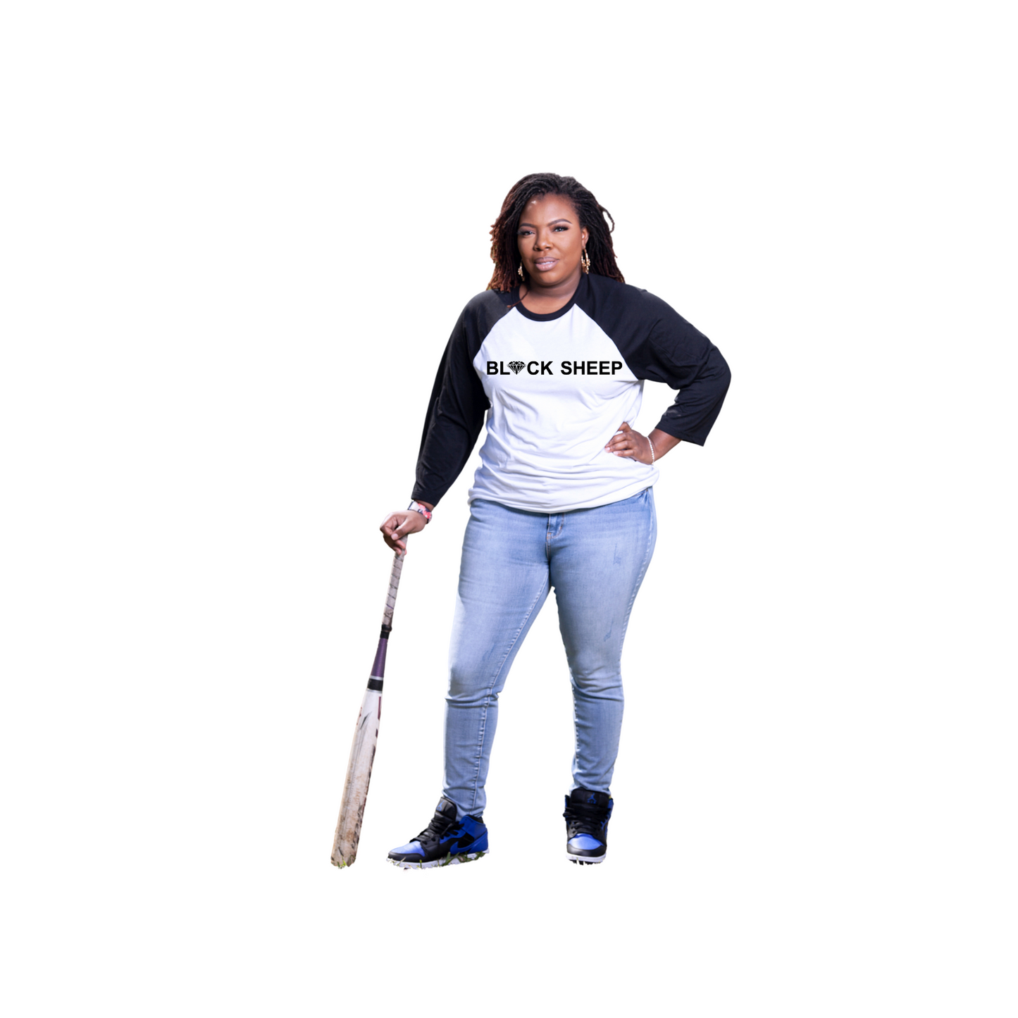 Gem in Bl*ck Sheep Baseball Tee
