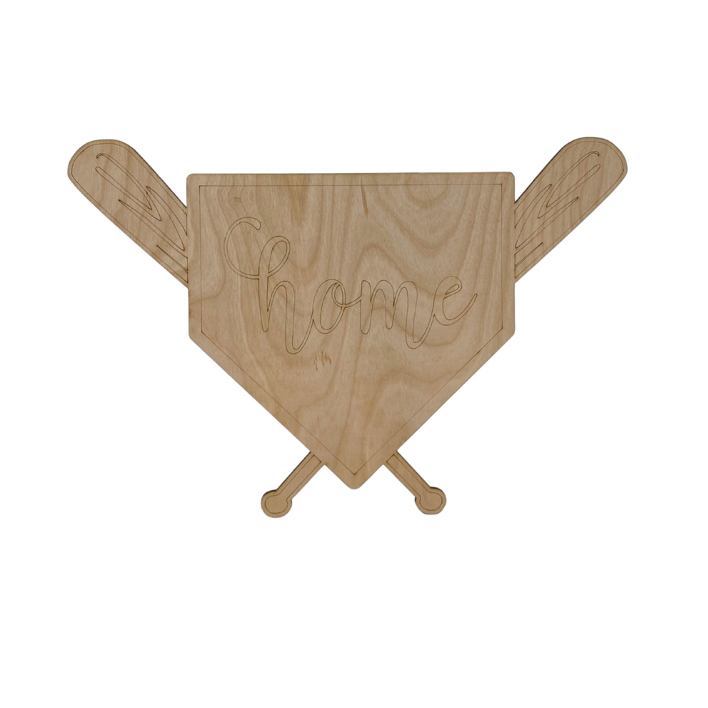 DIY Baseball Home Plate Wood Door Hang | 10x18 - Griffin Expressions