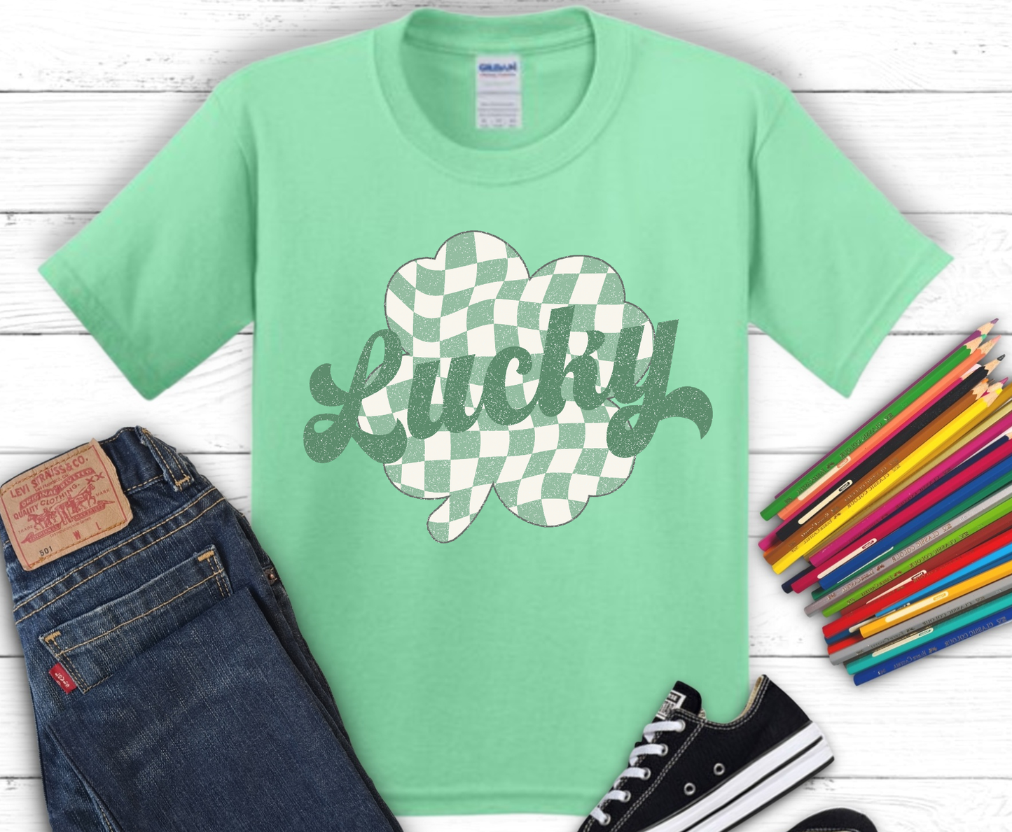 Premade DTF Transfer Gang Sheet For Graphic Tees | Youth St. Patrick's Day