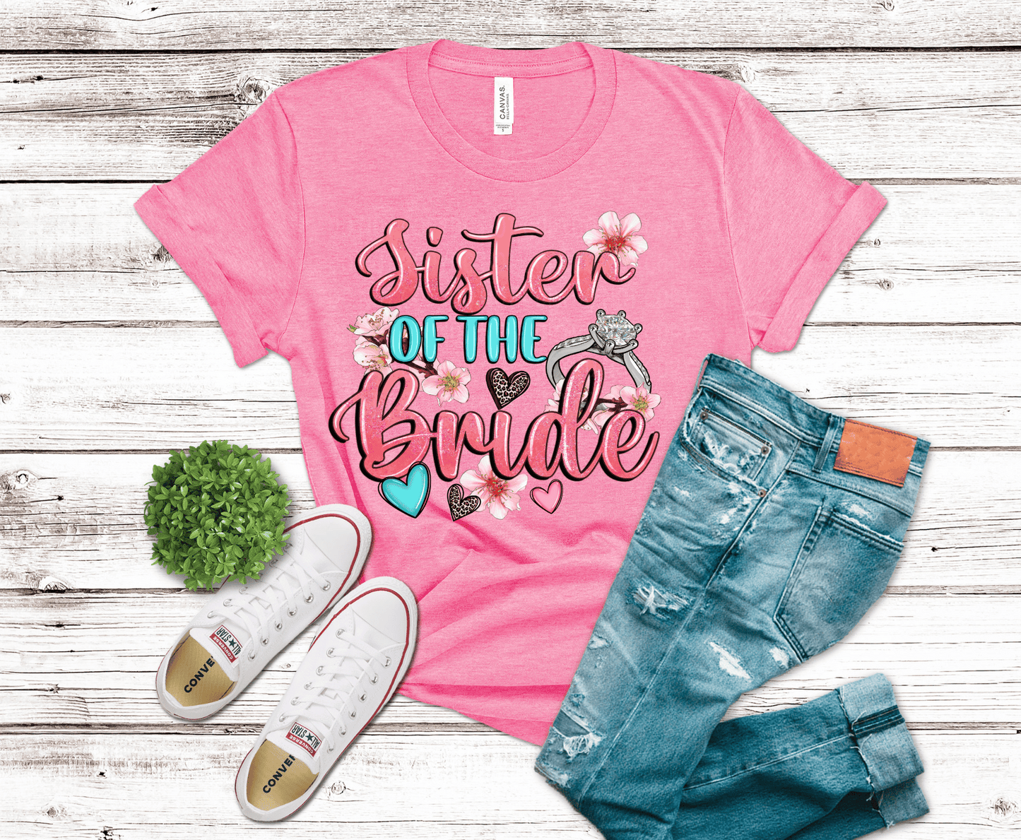 Premade DTF Transfer Gang Sheet For Graphic Tees| Bridal Party