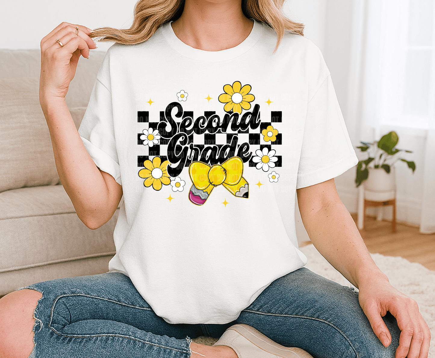 Second Grade | Premade DTF Transfer Gang Sheet For Graphic Tees