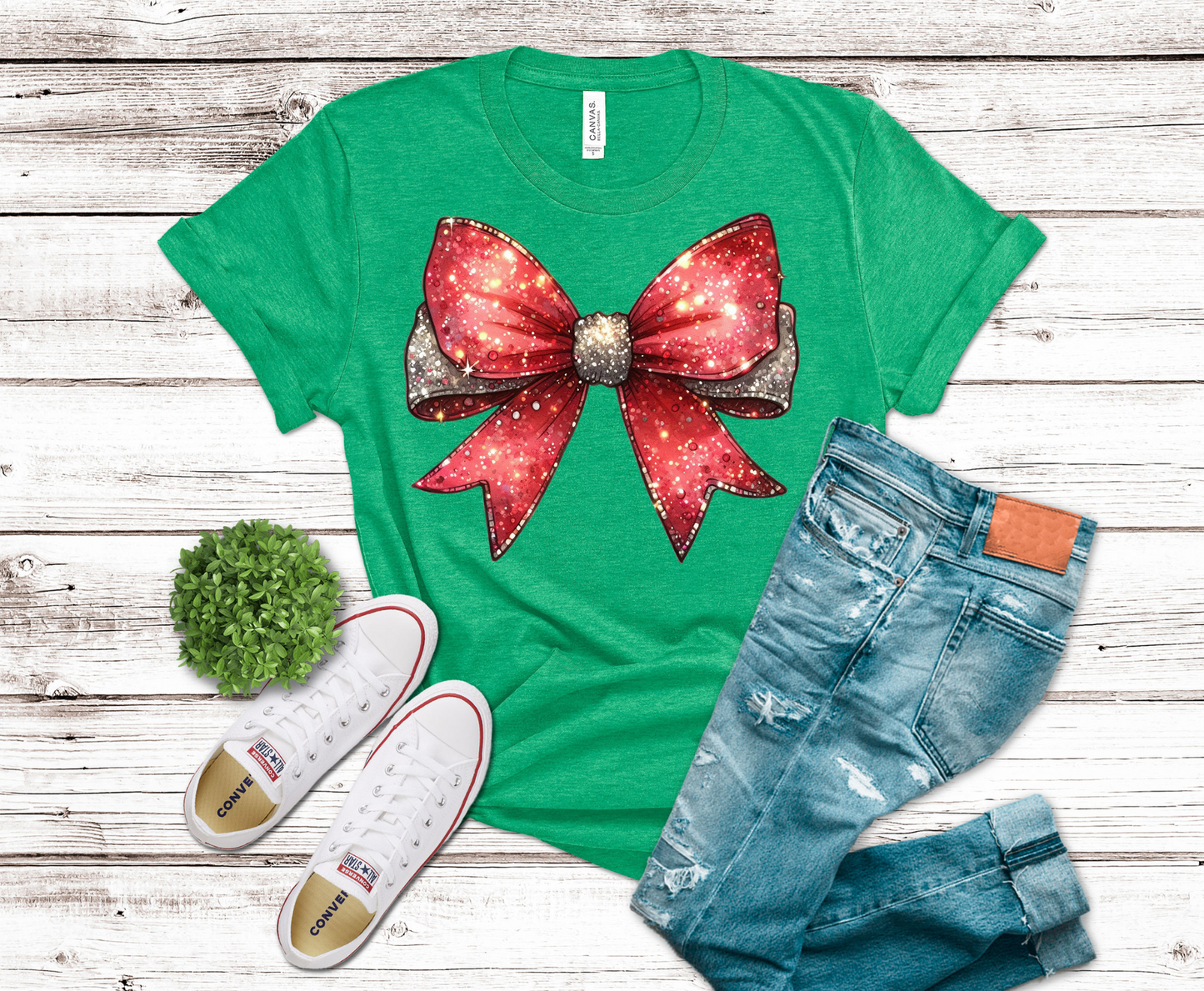 Premade DTF Transfer Gang Sheet For Graphic Tees | Christmas Sparkle