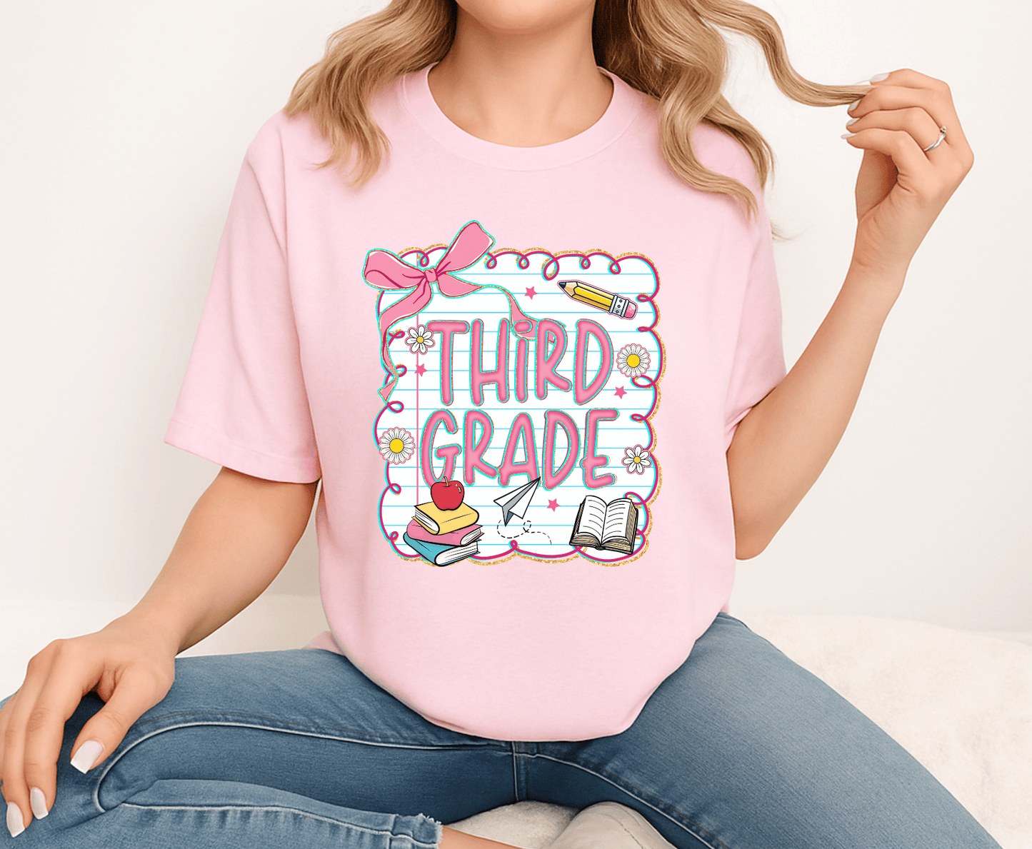 Third Grade .4 | Premade DTF Transfer Gang Sheet For Graphic Tees