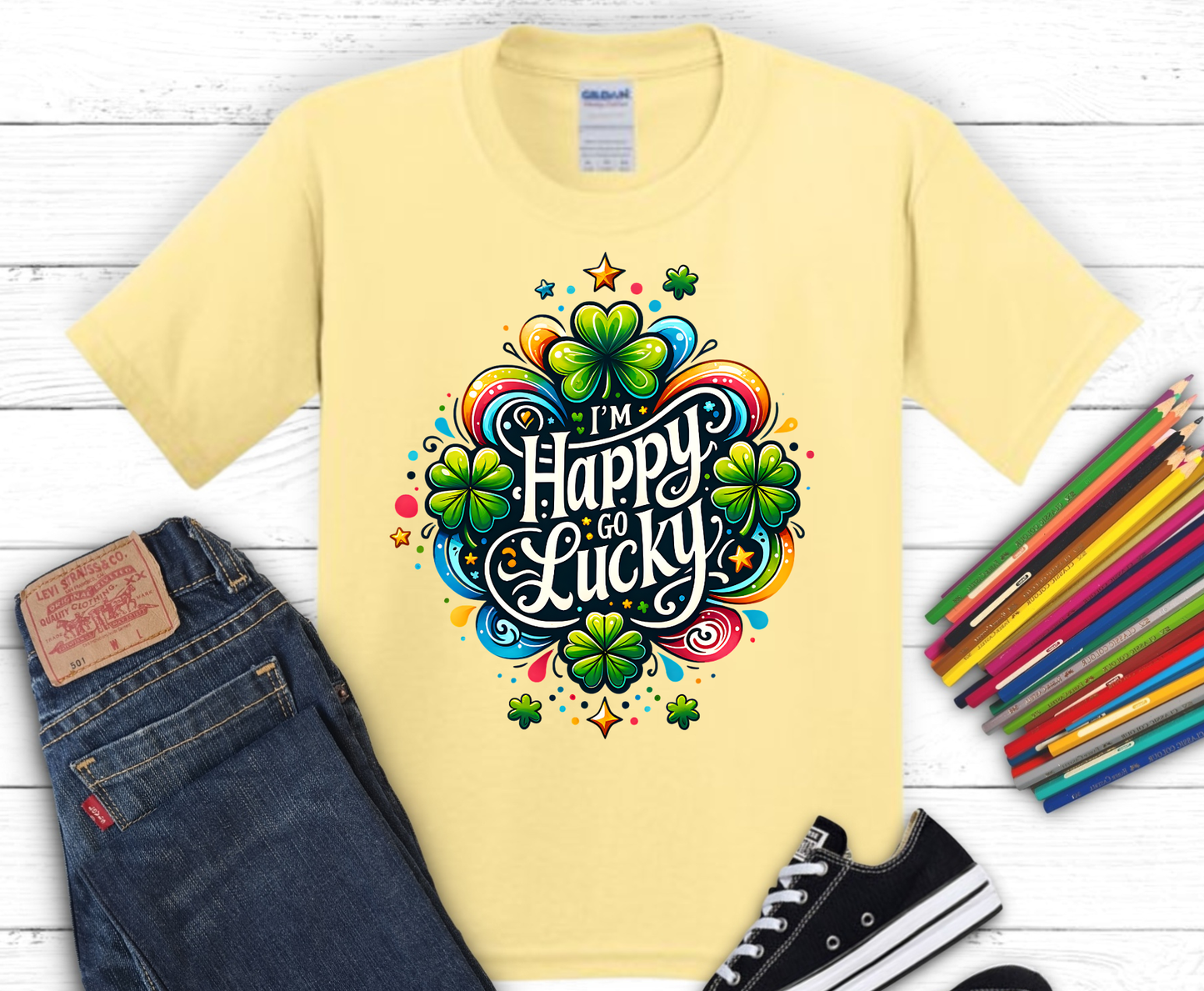 Premade DTF Transfer Gang Sheet For Graphic Tees | Youth St. Patrick's Day