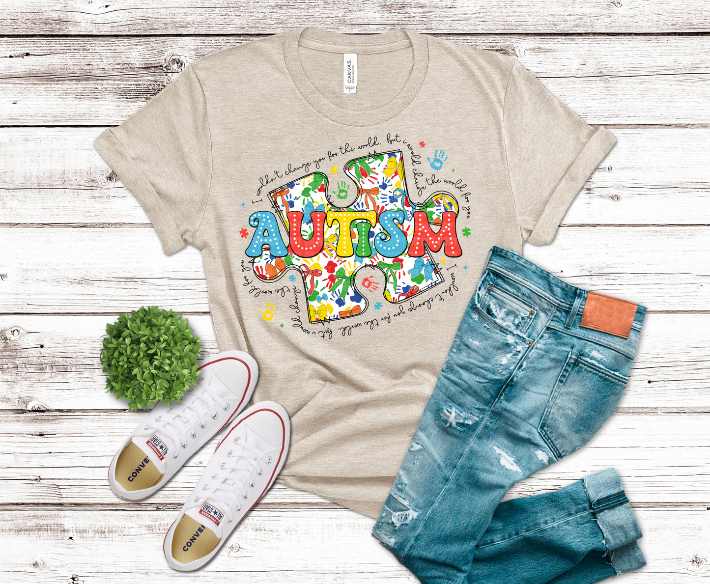 Premade DTF Transfer Gang Sheet For Graphic Tees | Autism Awareness