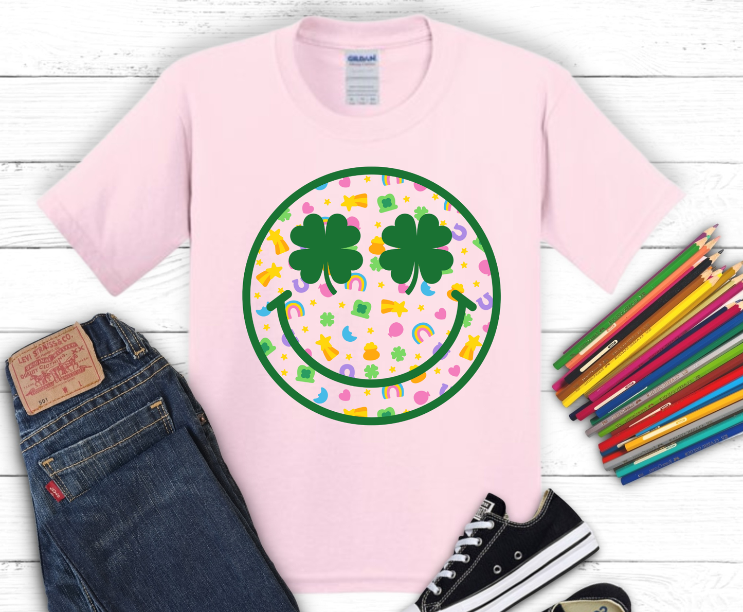 Premade DTF Transfer Gang Sheet For Graphic Tees | Youth St. Patrick's Day