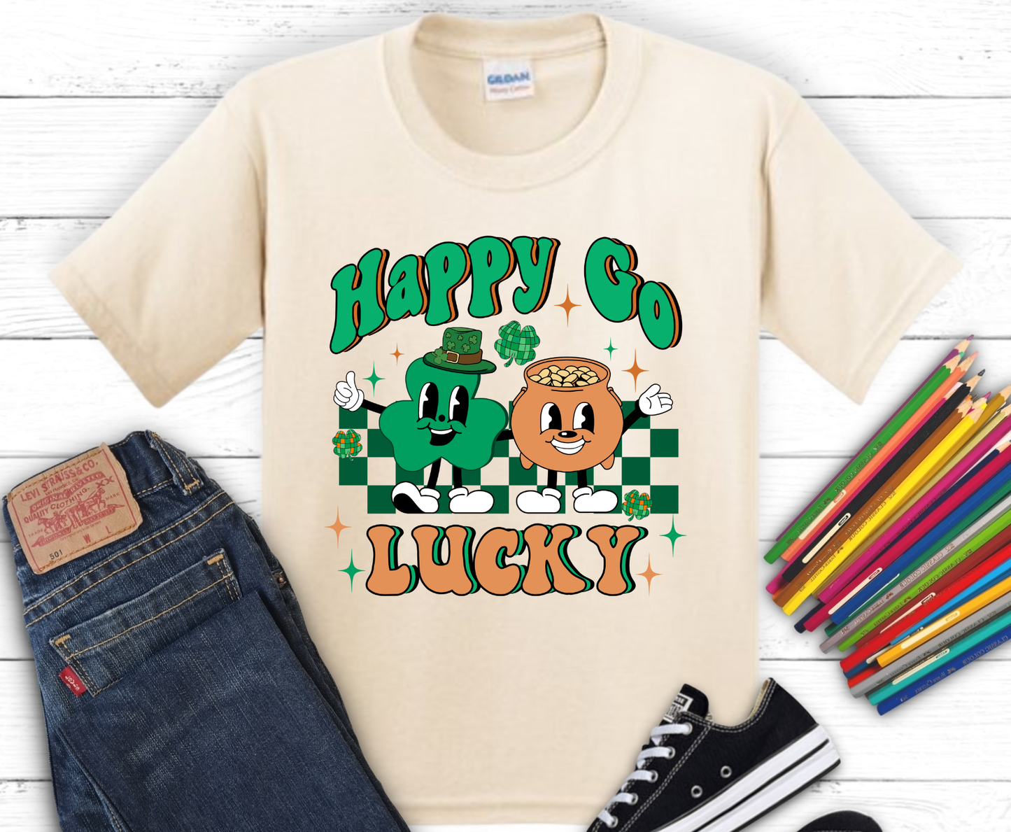 Premade DTF Transfer Gang Sheet For Graphic Tees | Youth St. Patrick's Day