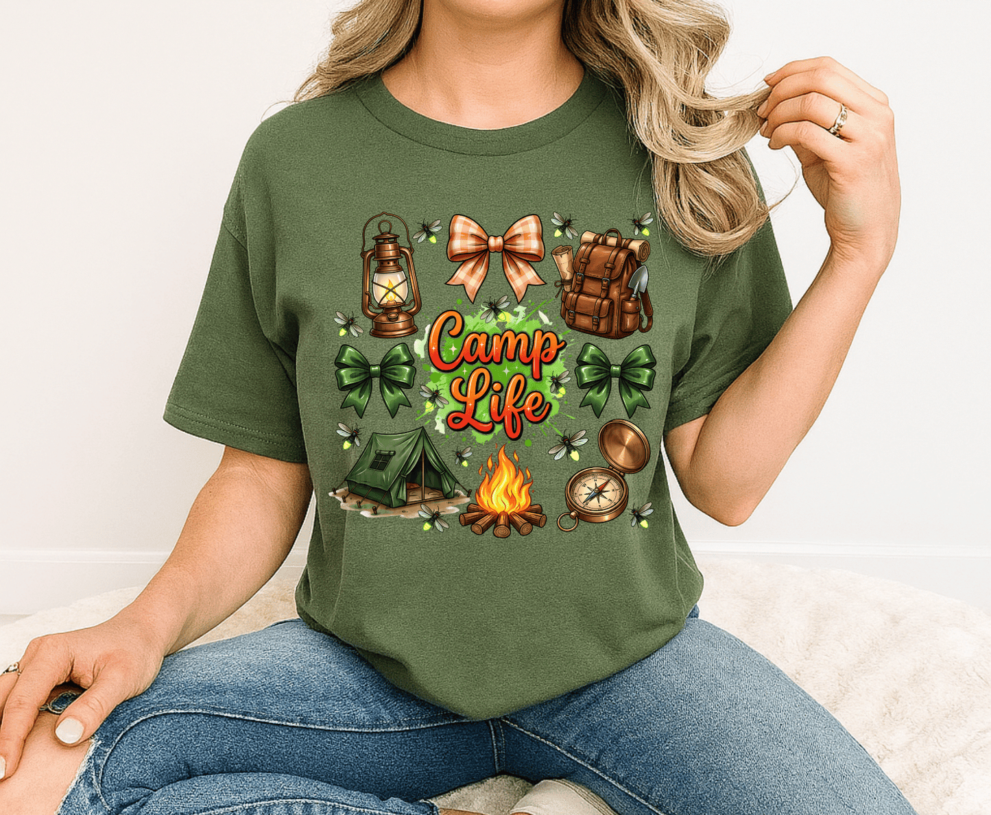 Camping Colors | Premade DTF Transfer Gang Sheet For Graphic Tees