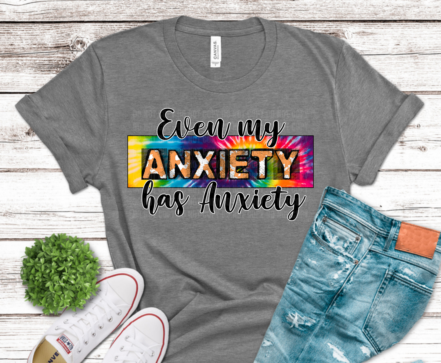 Anxiety | Dollar Deals DTF Transfer Gang Sheet For Graphic Tees