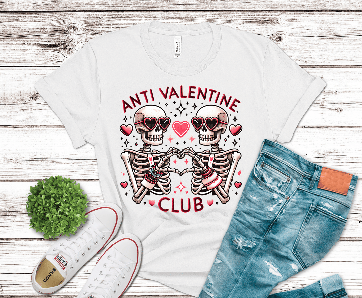 Premade DTF Transfer Gang Sheet For Graphic Tees | Anti Valentines Day