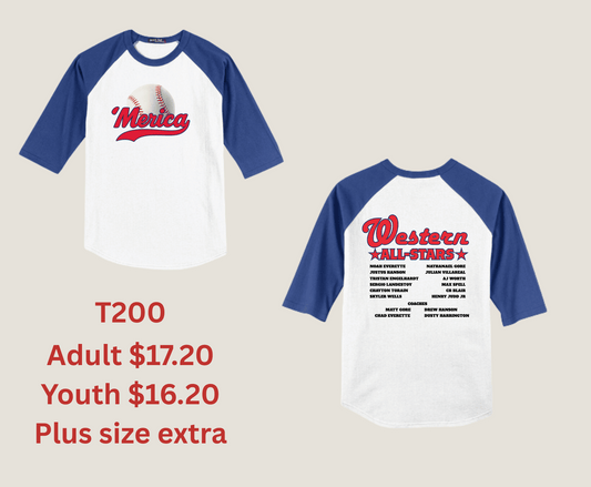Western Allstars | Raglan Tee
