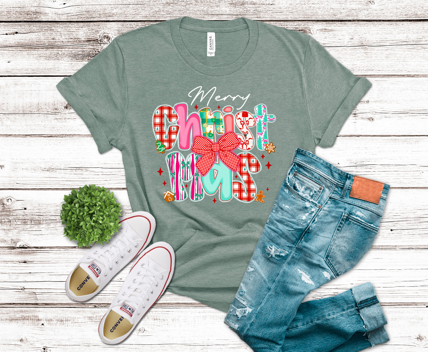Premade DTF Transfer Gang Sheet For Graphic Tees | Cute Christmas