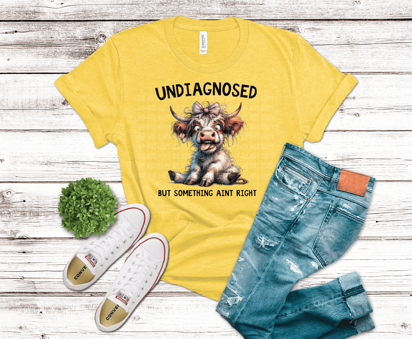 Premade DTF Transfer Gang Sheet For Graphic Tees | Cow Lover