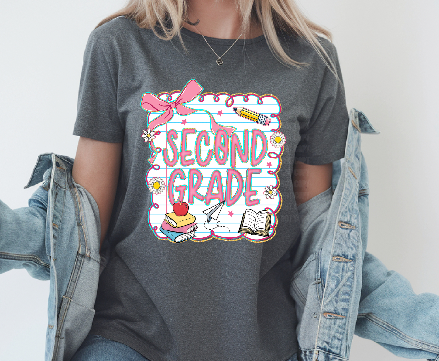 Second Grade .3  | Premade DTF Transfer Gang Sheet For Graphic Tees