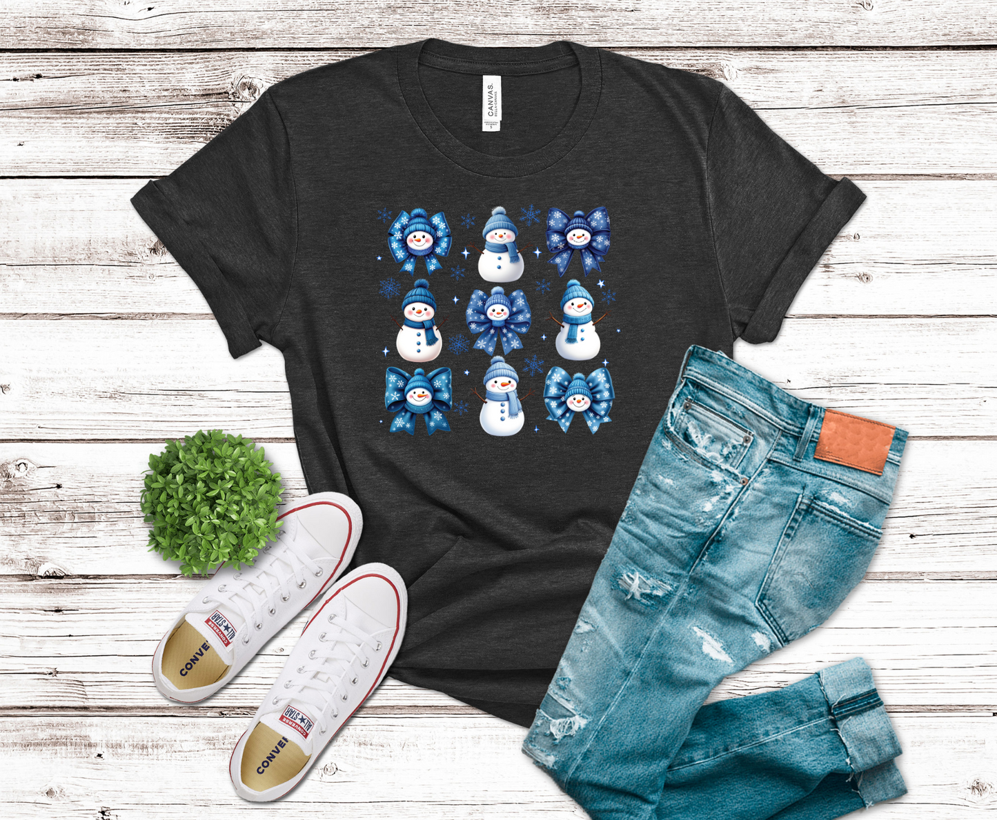 Premade DTF Transfer Gang Sheet For Graphic Tees | Blue Winter