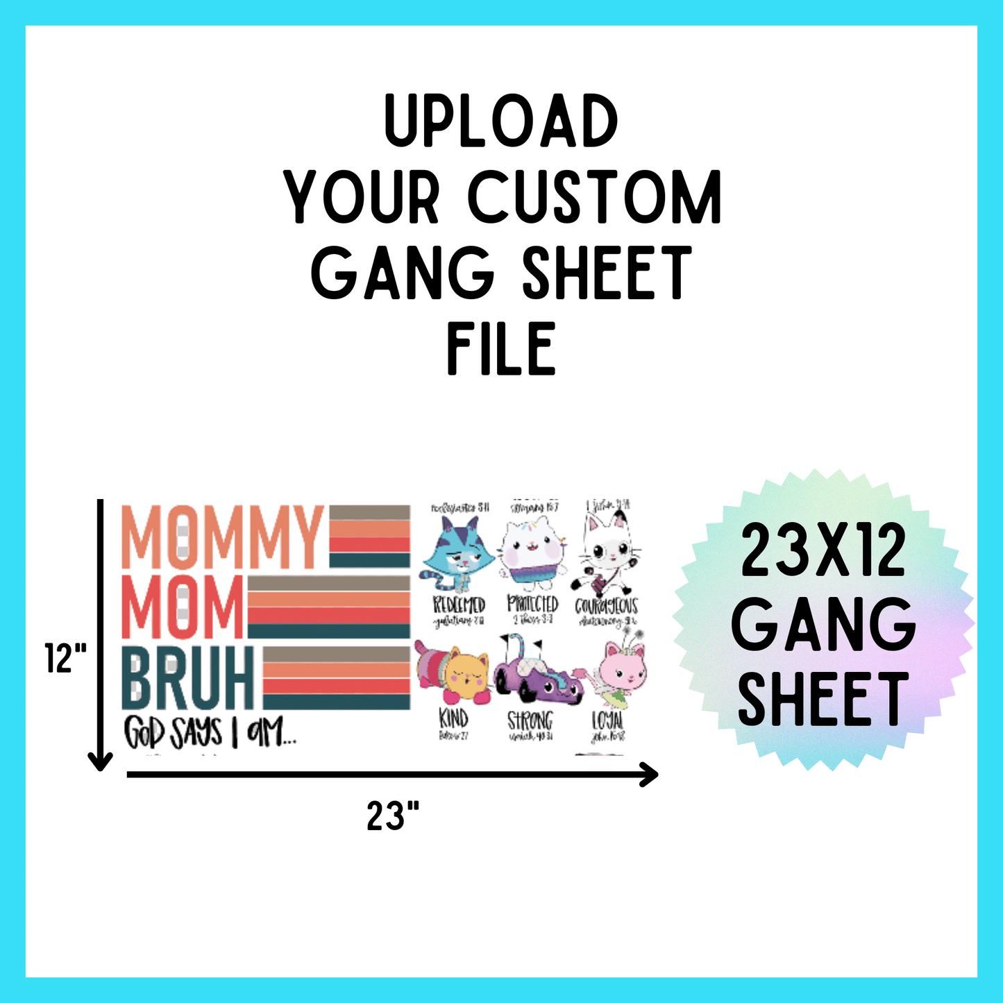 Upload Your Custom Gang Sheet File