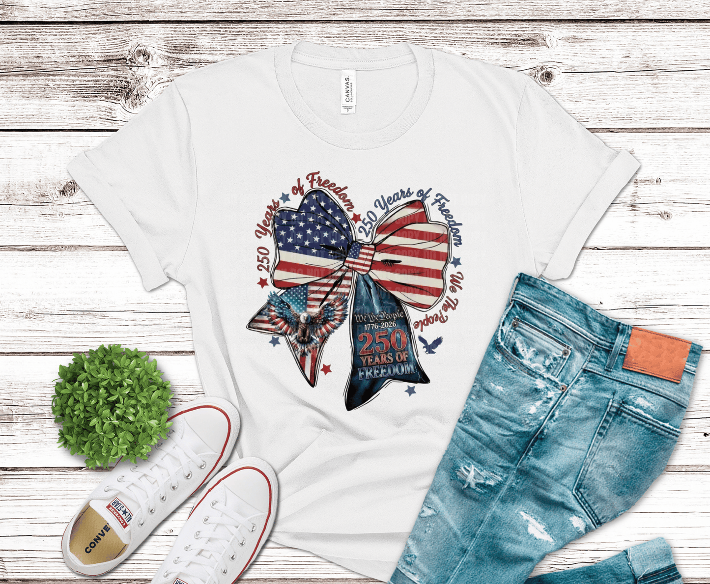 Happy 250 USA | Premade DTF Transfer Gang Sheet For Graphic Tees