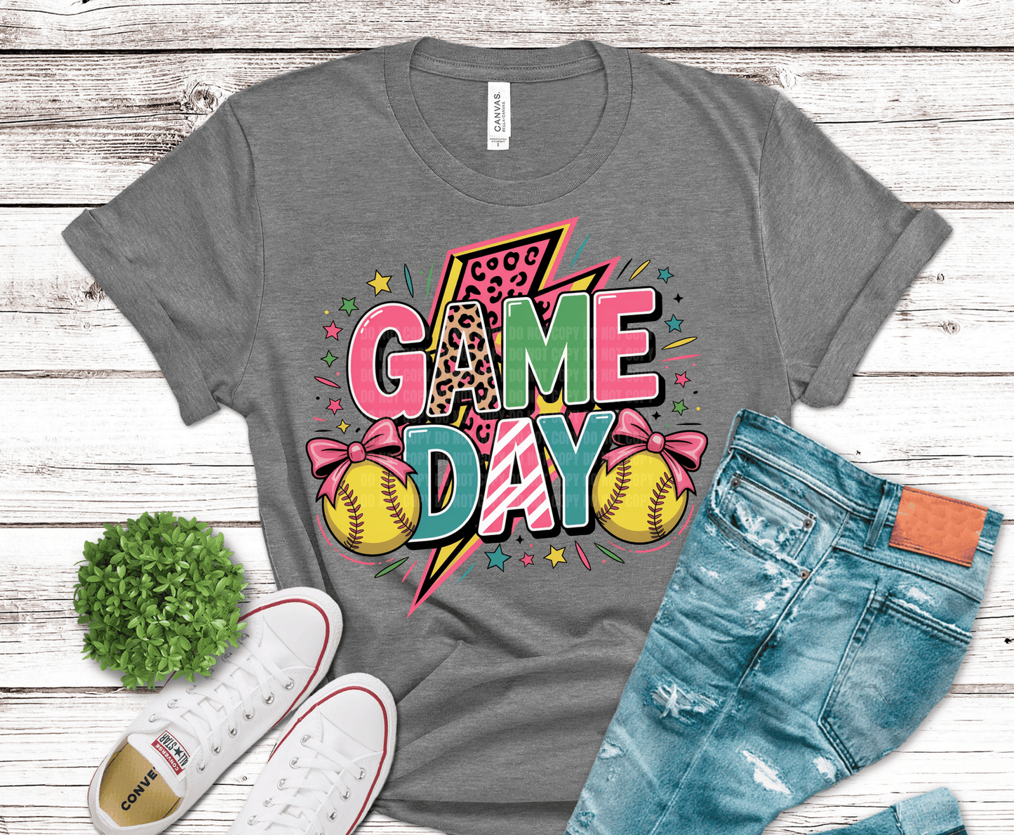 Premade DTF Transfer Gang Sheet For Graphic Tees | Girly Softball