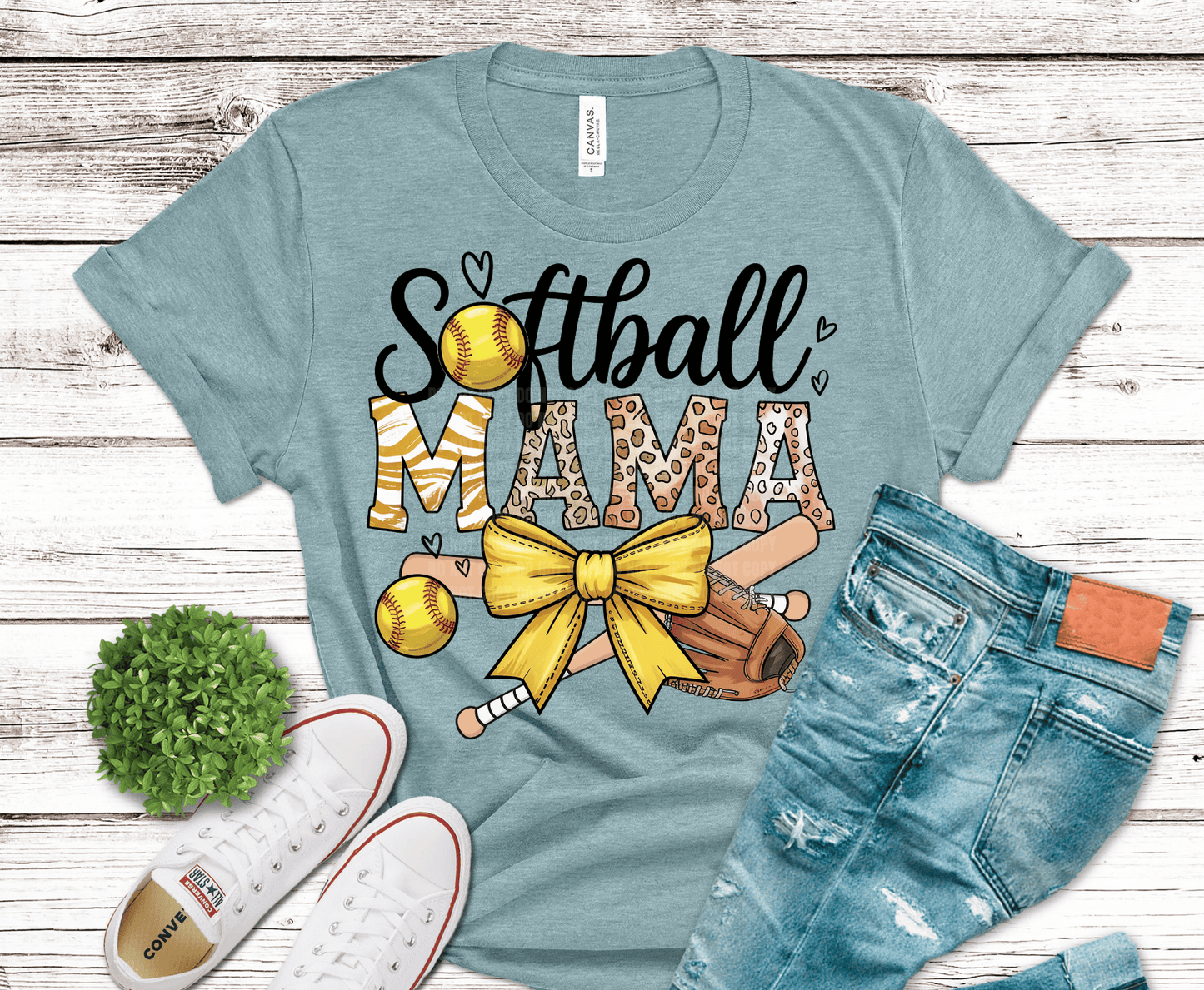 Premade DTF Transfer Gang Sheet For Graphic Tees | Girly Softball