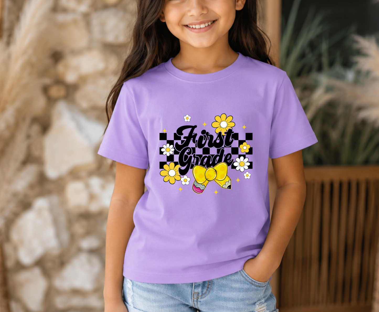First Grade | Premade DTF Transfer Gang Sheet For Graphic Tees