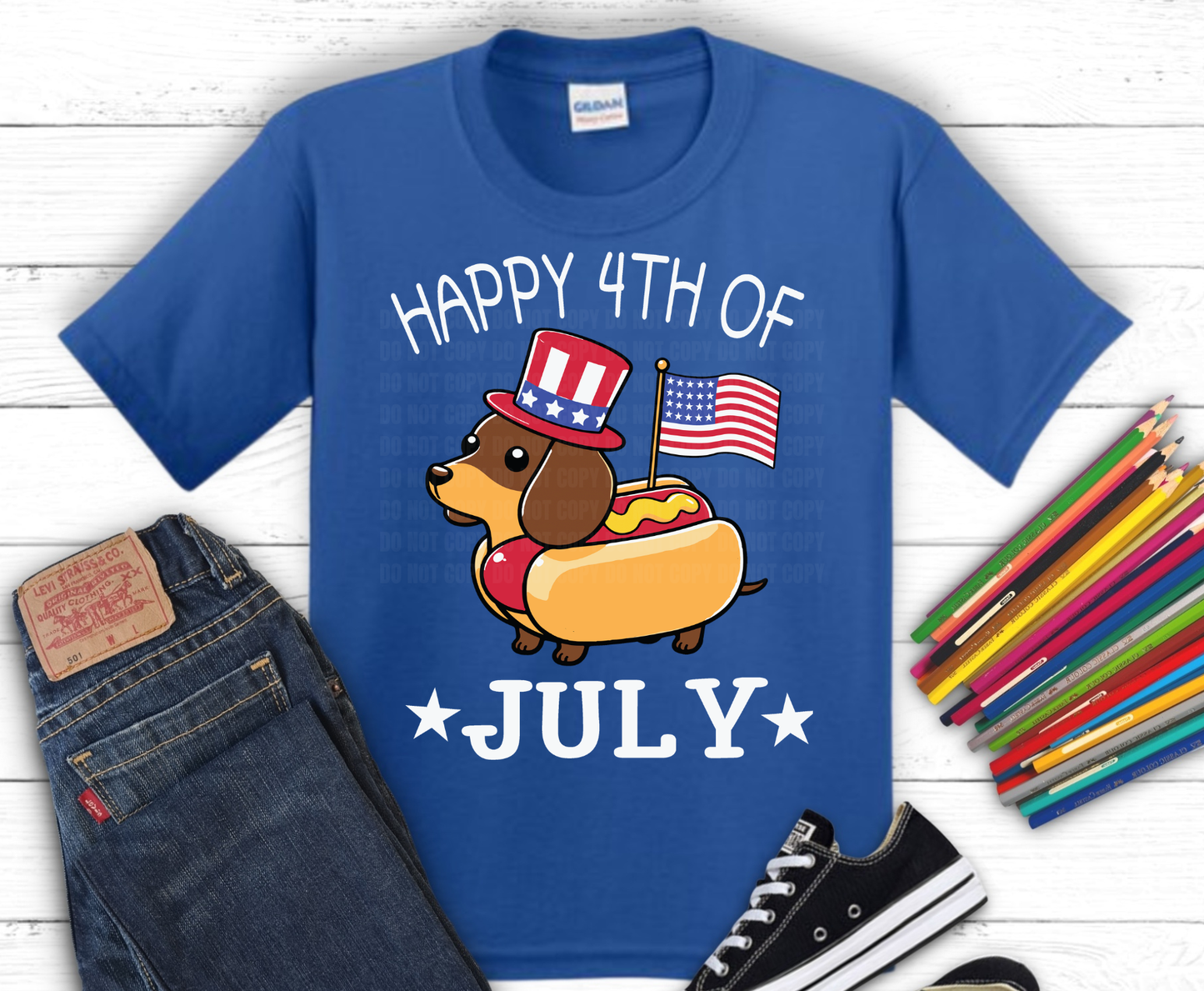 July 4th Youth | Premade DTF Transfer Gang Sheet For Graphic Tees