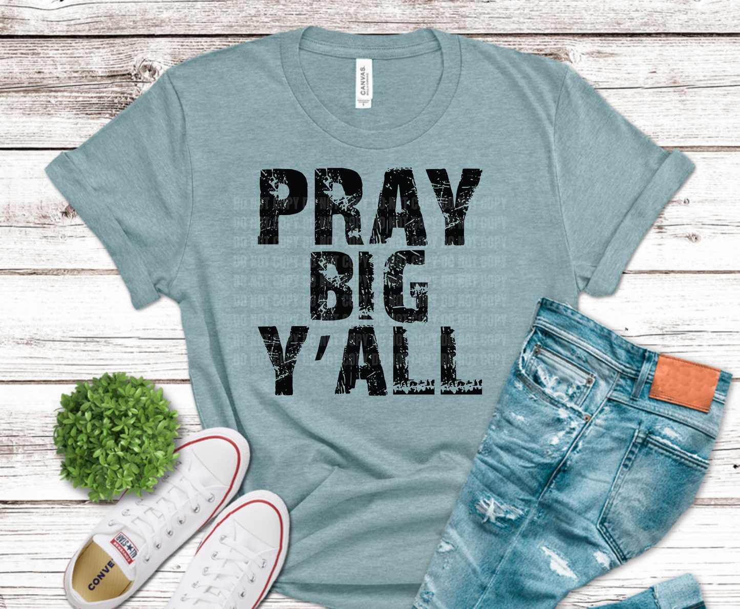 Premade DTF Transfer Gang Sheet For Graphic Tees | Pray About It