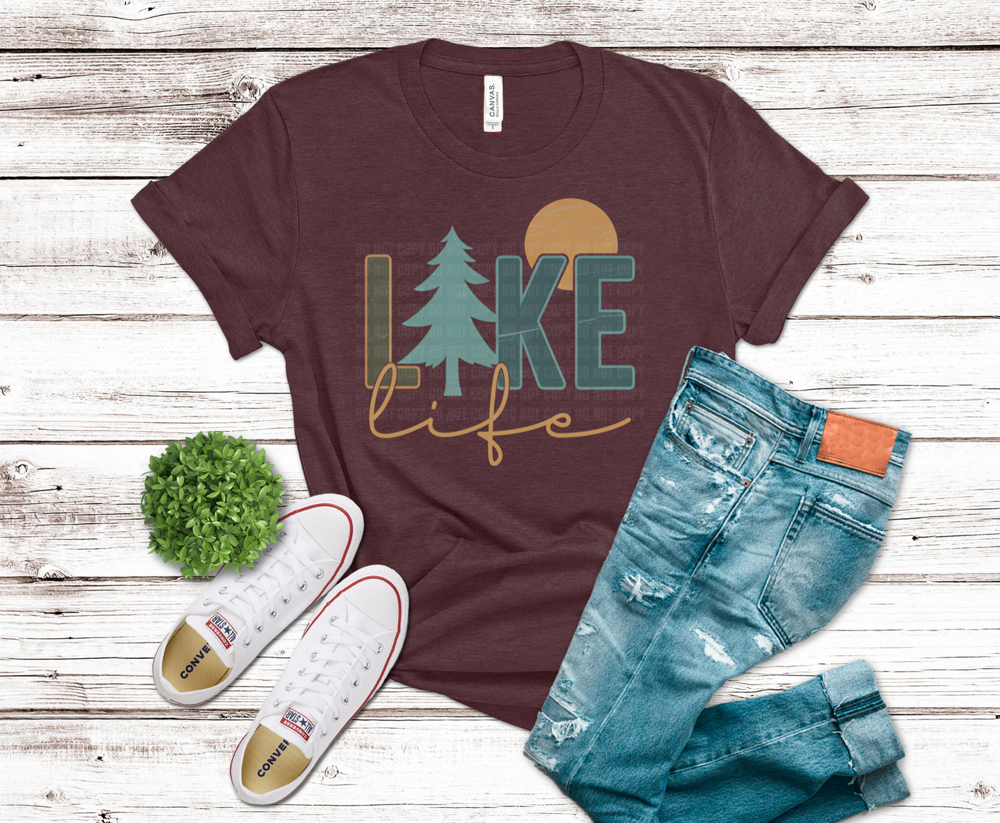 Premade DTF Transfer Gang Sheet For Graphic Tees | Lake
