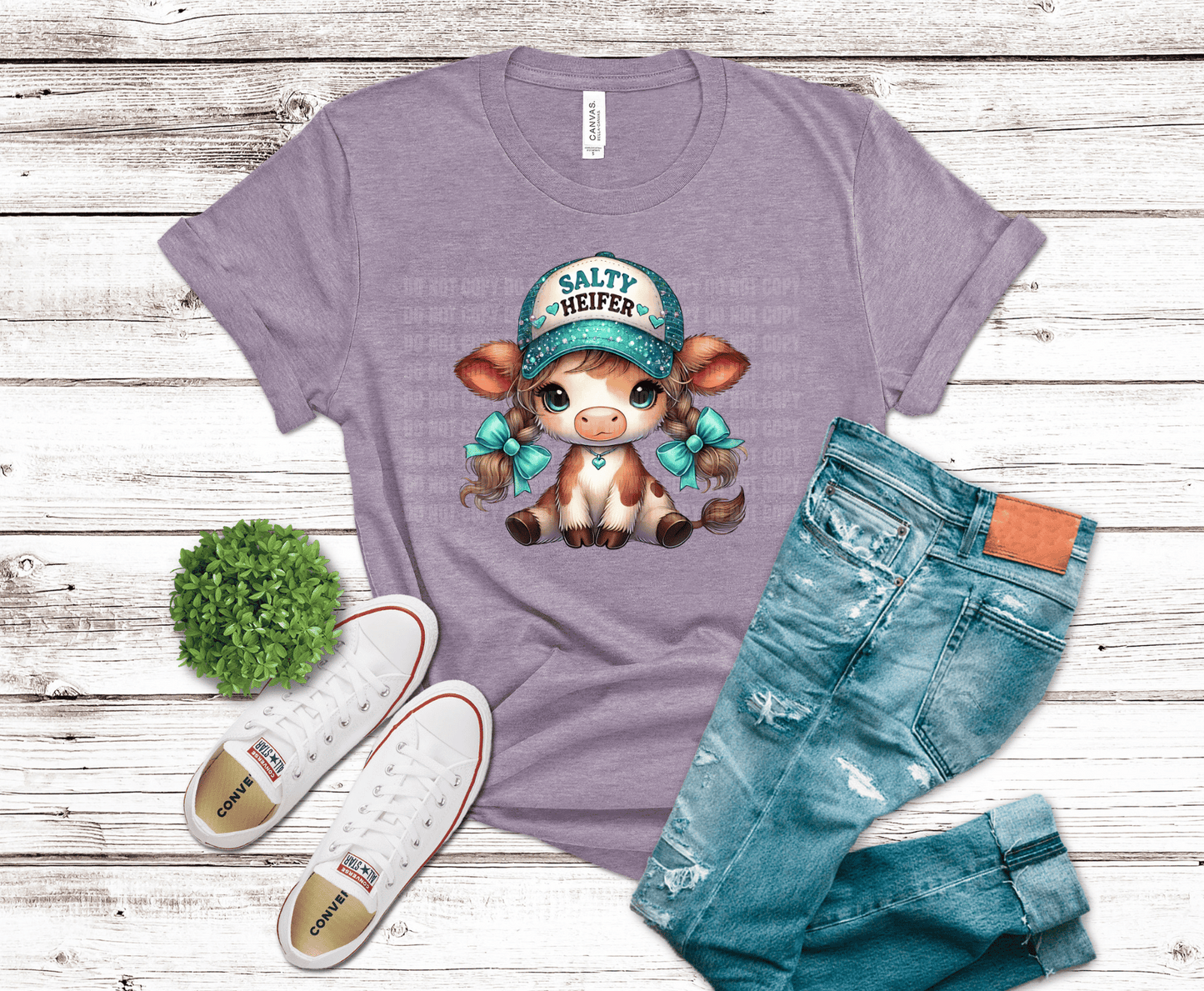 Premade DTF Transfer Gang Sheet For Graphic Tees | Cow Lover