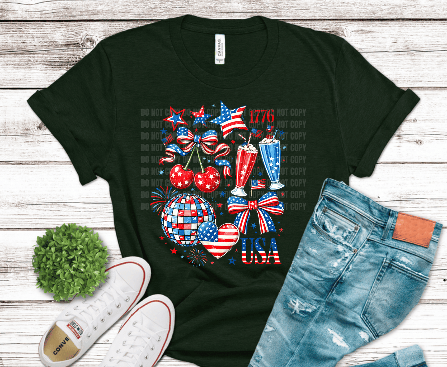 Patriotic 4th of July | Premade DTF Transfer Gang Sheet For Graphic Tees
