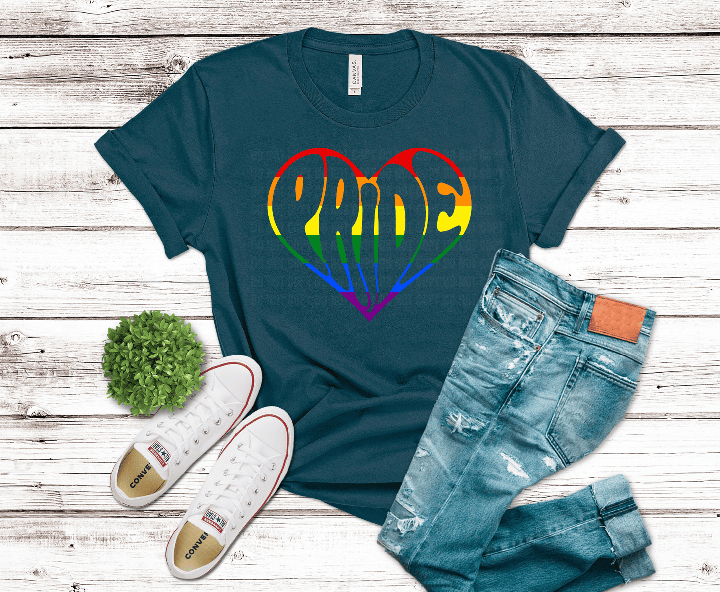 Premade DTF Transfer Gang Sheet For Graphic Tees | Pride Rainbow