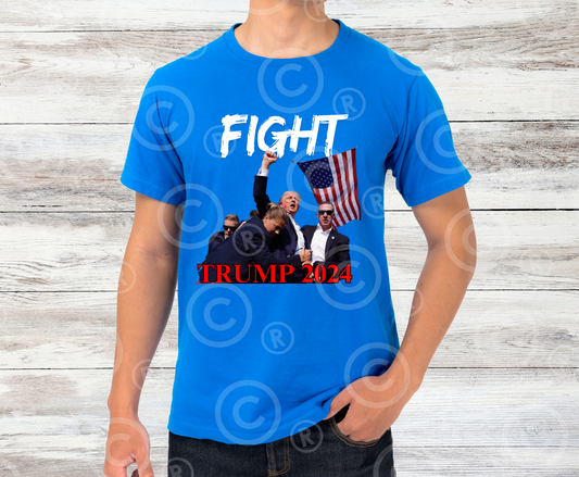 Trump Shot 2024 1 WHITE  | DTF