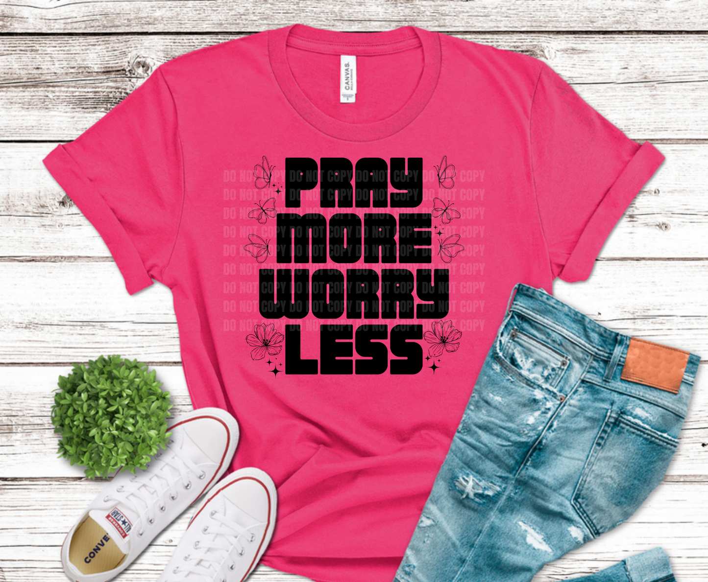 Premade DTF Transfer Gang Sheet For Graphic Tees | Pray About It